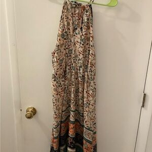Floral Maxi Dress with Multicolor Pattern